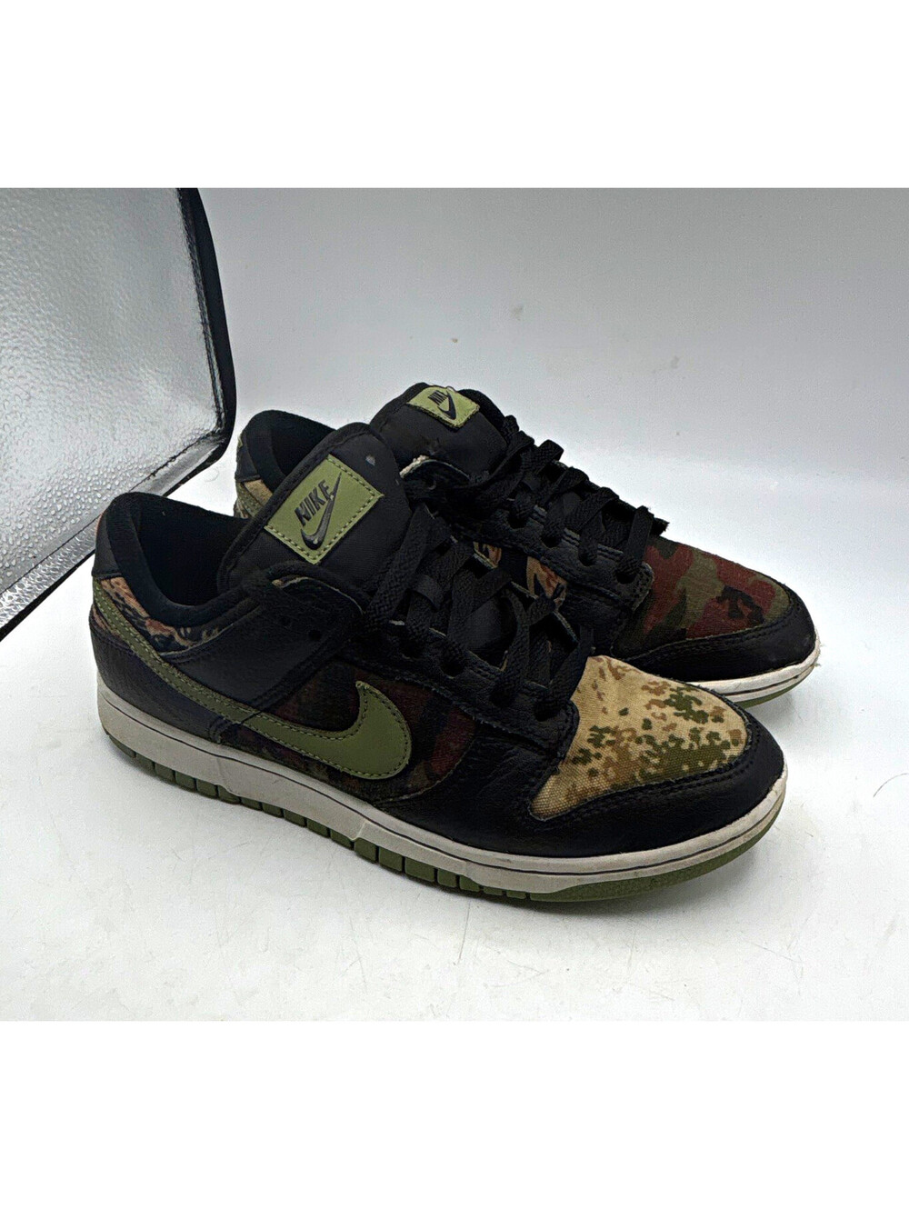 Nike Dunk SE Low Black Multi-Camo DH0957-001 Women's Sneaker Size 7.5